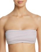 Tori Praver Royale Striped Bandeau Bikini Top