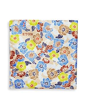 Eton Men's Retro Floral Silk Pocket Square