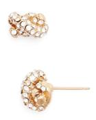 Kate Spade New York Sailor's Knot Pave Stud Earrings