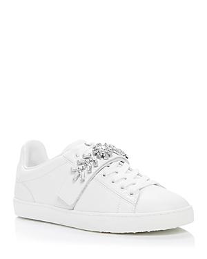 Stuart Weitzman Women's Promise Embellished Low Top Sneakers