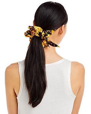 Versace Barocco Print Silk Scrunchie