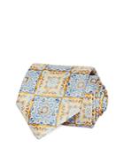 Zegna Paisley Grid Silk Classic Tie