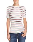 Frame 70s Striped Fitted Tee