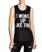 Private Party I Woke Up Like This Graphic Muscle Tank