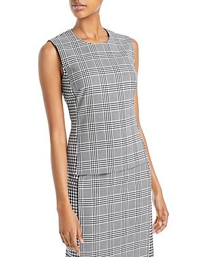 Boss Imaia Checked Sleeveless Top