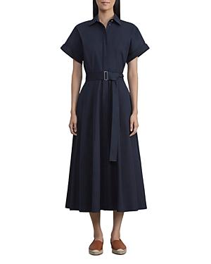 Lafayette 148 New York Upland Belted Midi Shirt Dress