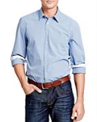 Thomas Pink Longitude Check Slim Fit Button-down Shirt