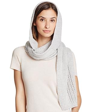 Il Borgo Open Weave Hooded Scarf