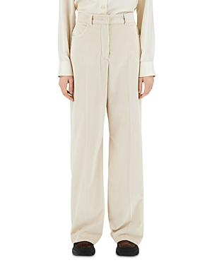 Weekend Max Mara Ghiglia Ribbed Cotton Palazzo Trousers