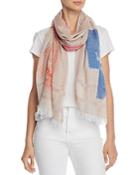 Fraas Watercolor Floral & Heart Scarf