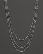John Hardy Naga Sterling Silver Box Chain Necklace With Naga Dragon Clasp, 72