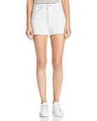 Rag & Bone/jean Justine High-rise Denim Shorts In White