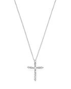 Bloomingdale's Diamond Cross Pendant Necklace In 14k White Gold, 0.2 Ct. T.w. - 100% Exclusive