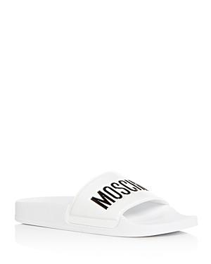 Moschino Women's Logo Pool Slide Sandals