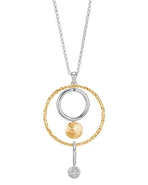 John Hardy 18k Yellow Gold & Sterling Silver Dot Long Drop Pendant Necklace, 36