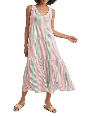 Marine Layer Corinne Cotton Printed Maxi Dress