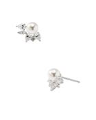 Nadri Nectar Swarovski Glass Pearl Stud Earrings