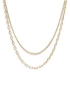 Zoe Chicco 14k Yellow Gold Double-row Chain Necklace, 18