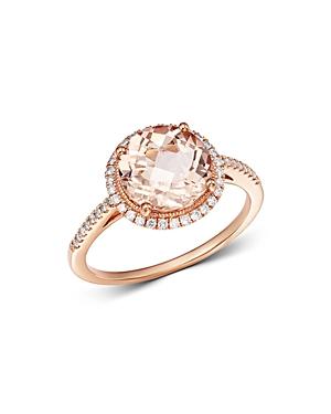 Meira T 14k Rose Gold Morganite & Diamond Ring