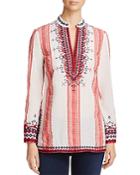 Tory Burch Embroidered Tory Tunic