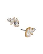 Nadri Wren Mixed Cubic Zirconia Stud Earrings In 18k Gold Plated
