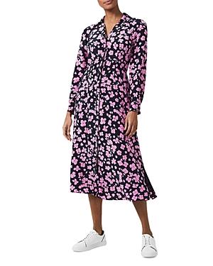 Hobbs London Lulu Floral Print Midi Dress
