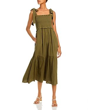 Rebecca Taylor Gauze Smock Midi Dress