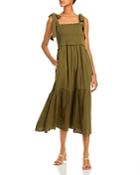 Rebecca Taylor Gauze Smock Midi Dress