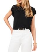 Vince Camuto Crochet Trim Top