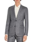 Sandro Wool Flannel Suit Jacket