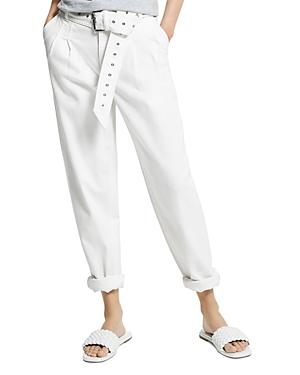 Michael Michael Kors Pleated Belted Jeans