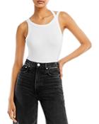 Lna Marlowe Cut Out Rib Top