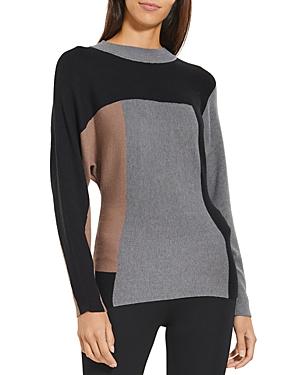 Bcbgmaxazria Color Blocked Mockneck Sweater