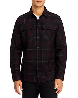 Karl Lagerfeld Paris Pocket Plaid Shirt