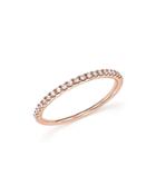 Diamond Micro Pave Band In 14k Rose Gold, .15 Ct. T.w.