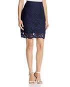 Cupcakes And Cashmere Almont Lace Pencil Skirt