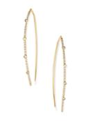 Moon & Meadow Diamond Bezel-set Threader Earrings In 14k Yellow Gold, 0.5 Ct. T.w. - 100% Exclusive