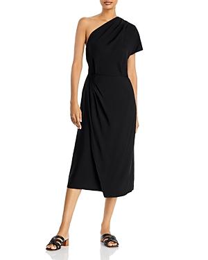 Vince One Shoulder Cascade Dress