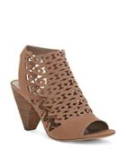 Vince Camuto Women's Emberla Perforated Leather Cone Heel Sandals