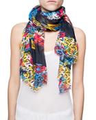 Zadig & Voltaire Kerry Feather Butterfly Oversized Scarf