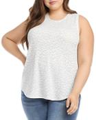 Karen Kane Plus Leopard Print Tank Top