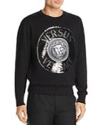 Versus Versace Sequin Logo Crewneck Sweatshirt
