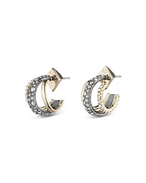 Alexis Bittar Crystal Encrusted Orbiting Hoop Earrings