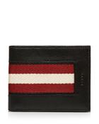Bally Bevye Stripe Leather Wallet