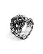 John Hardy Classic Chain Silver Lava Woven Braided Ring With Black Sapphire - Bloomingdale's Exclusive