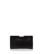 Milly Geo Debossed Frame Small Patent Leather Clutch