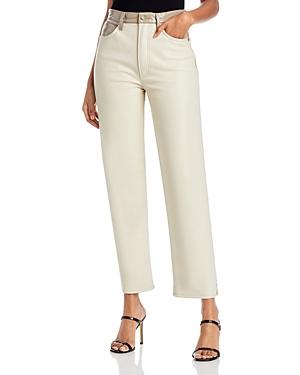 Agolde Mixed Media Pinch Waist Jeans In Powder/quail