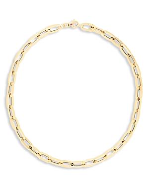 Roberto Coin 18k Yellow Gold Classic Oro Paperclip Link Collar Necklace, 17