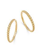 Roberto Coin 18k Yellow Gold Oro Classiz Beaded Hoop Earrings
