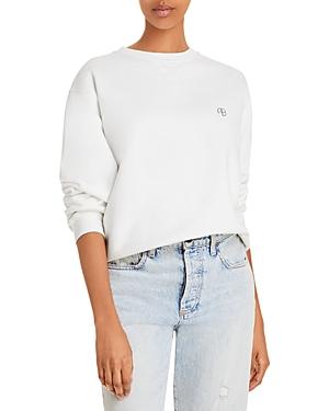 Anine Bing Ramona Graphic Print Cotton Sweatshirt
